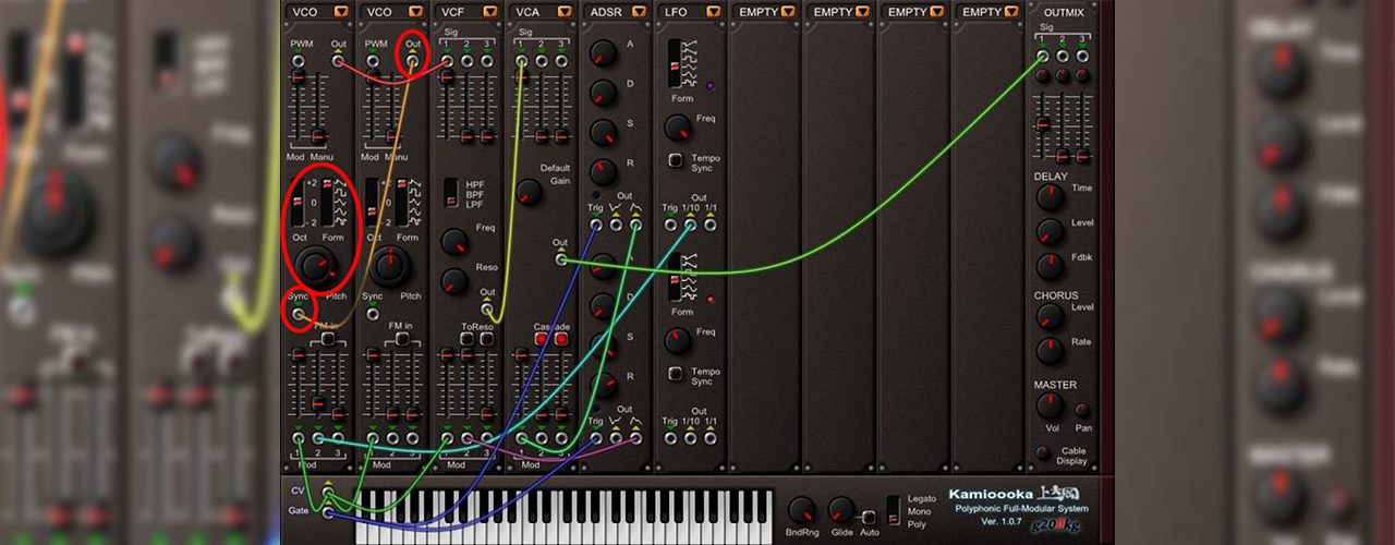 Sincronização de osciladores - teclas & Afins