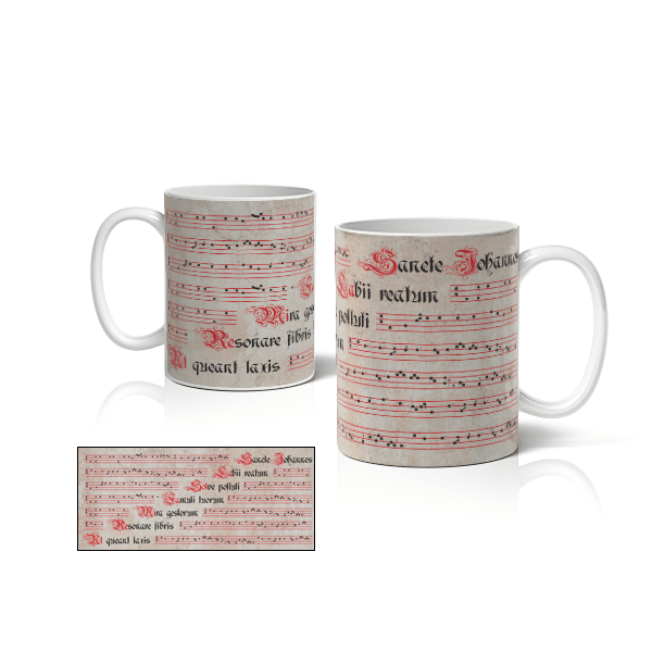 Caneca de Porcelana Música Antiga